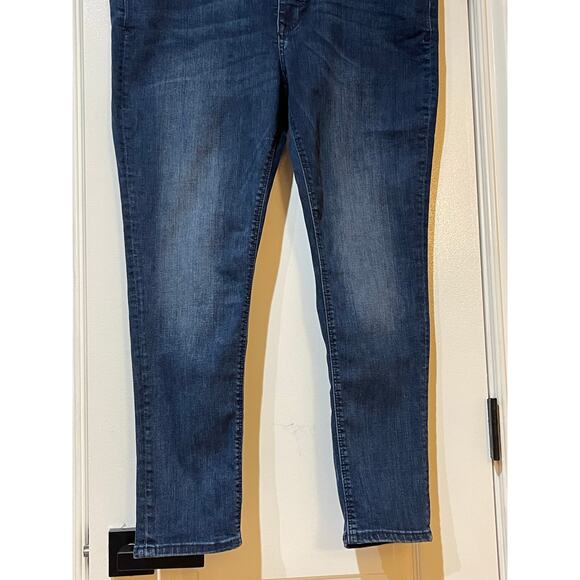 NWT EXPRESS Denim Jeans Mid Rise Stretch Legging 18S Blue - Picture 3 of 11